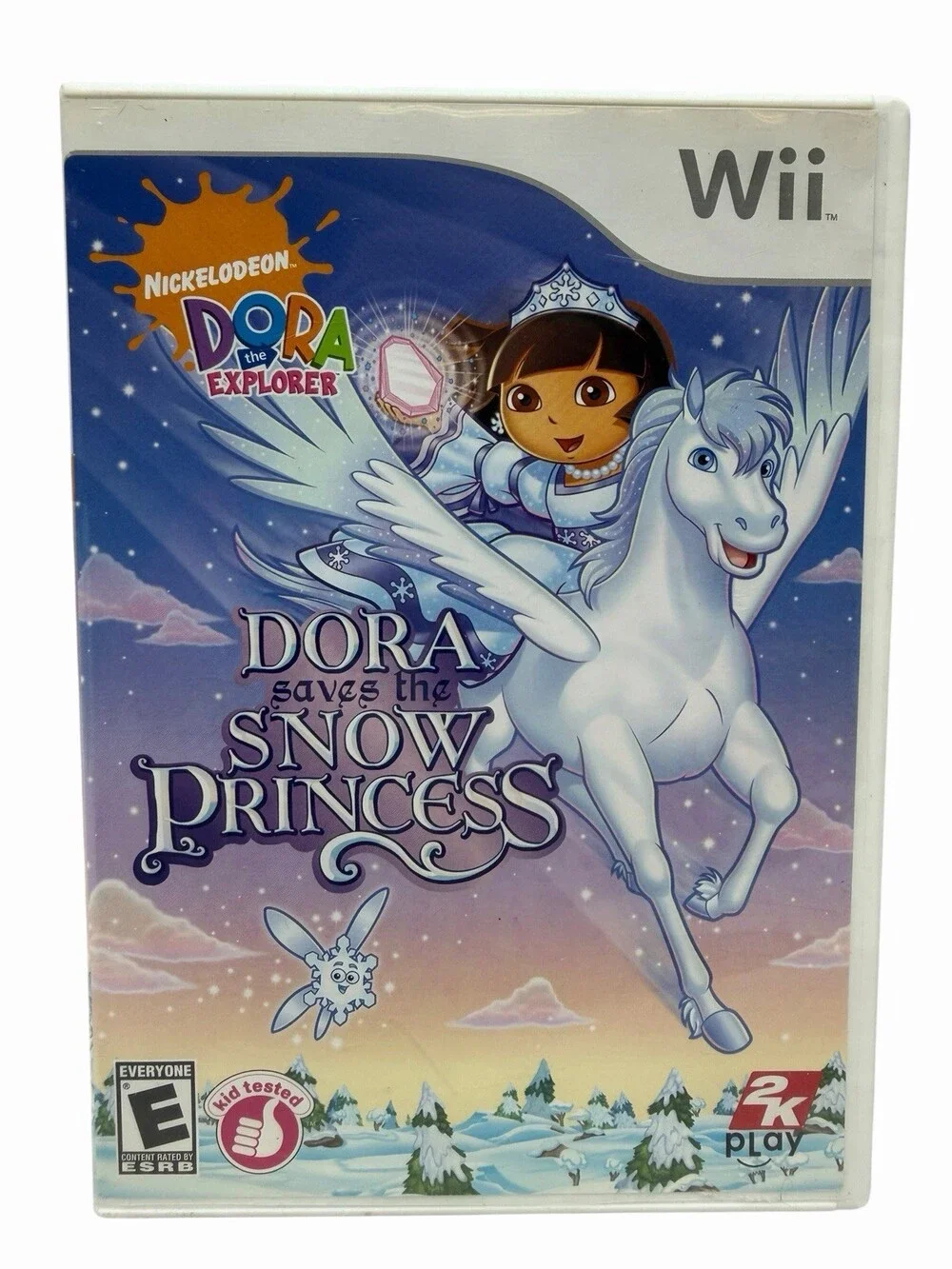Dora the Explorer Saves the Snow Princess Nintendo Wii 2008 Game Case Manual